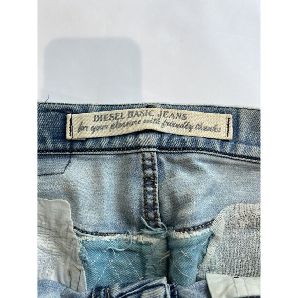 Vintage Diesel Distressed Fanker Skinny Jeans in Blue - Picture 4 of 7